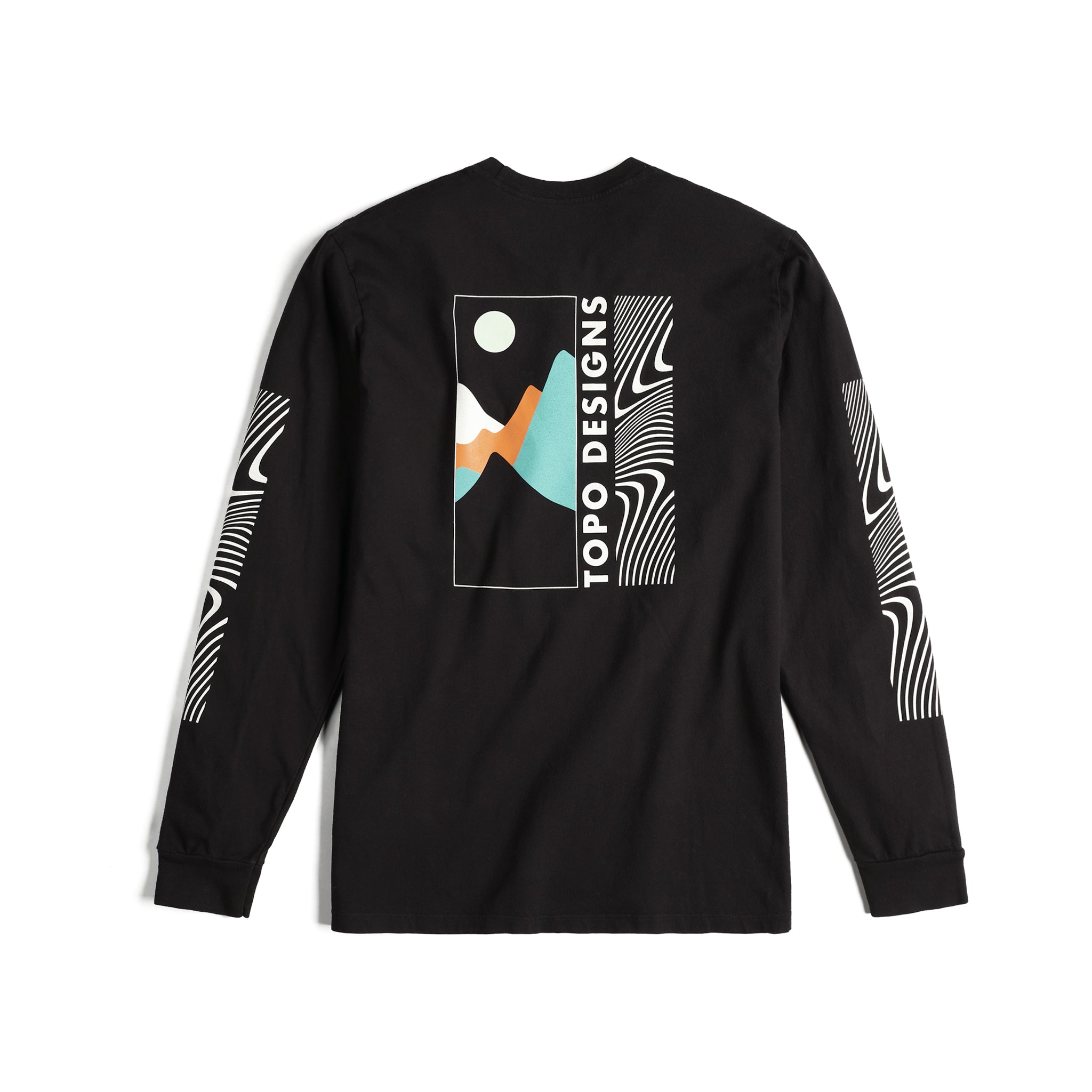 Mountain Waves T-Shirt Long Sleeves Topo Designs 