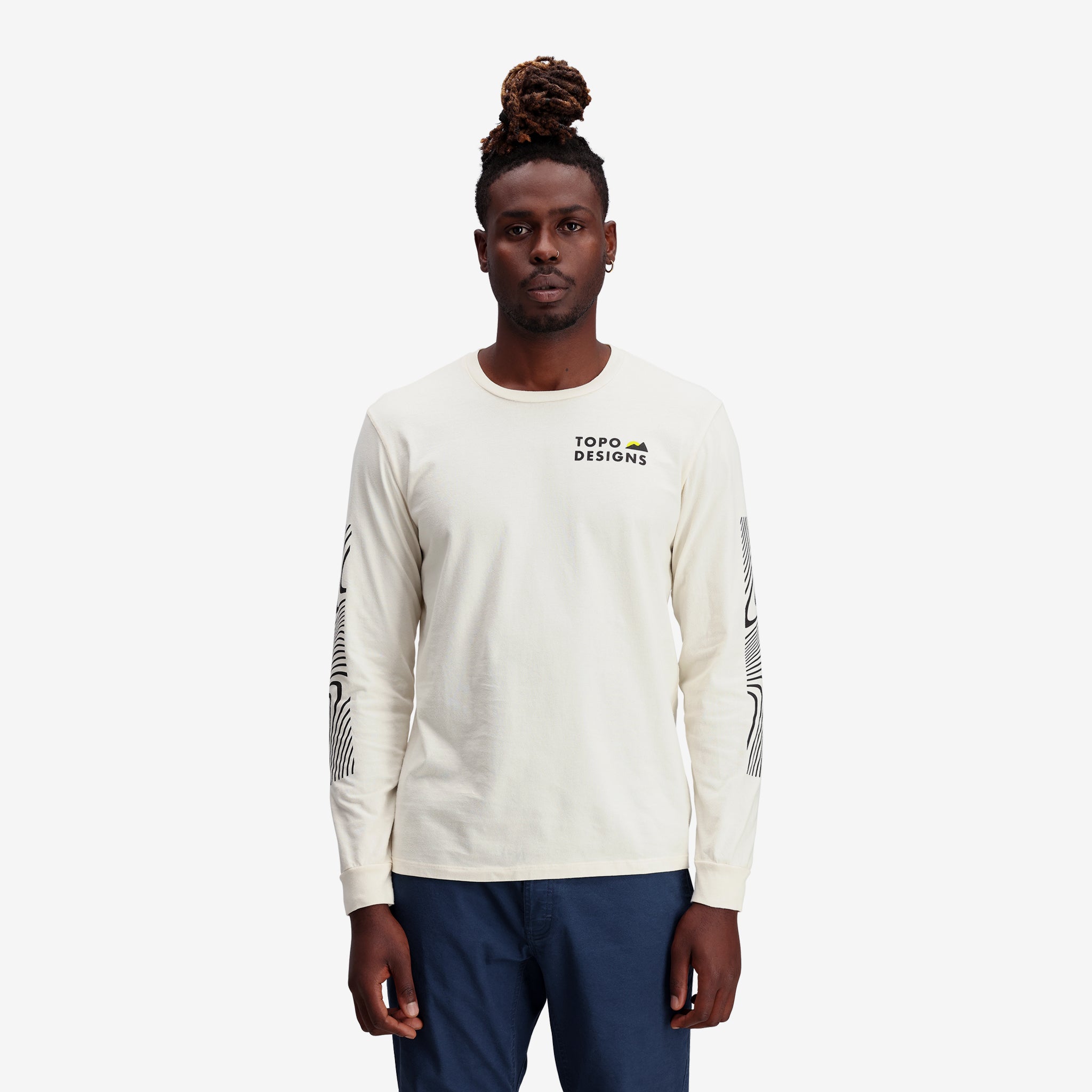 Mountain Waves T-Shirt Long Sleeves Topo Designs 