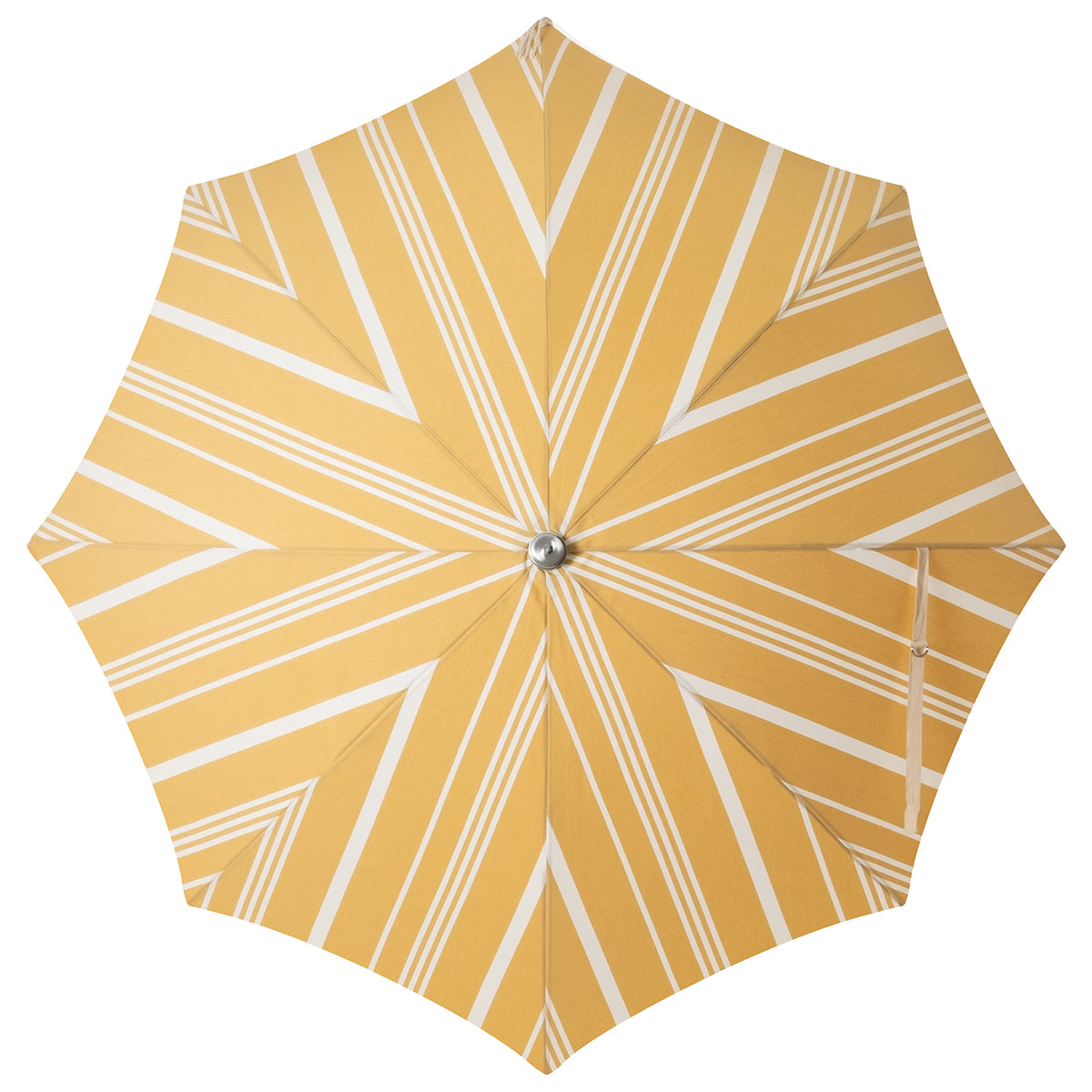 Parasol frangé Premium Beach - Vintage Yellow Stripe |  Business & Pleasure Co.