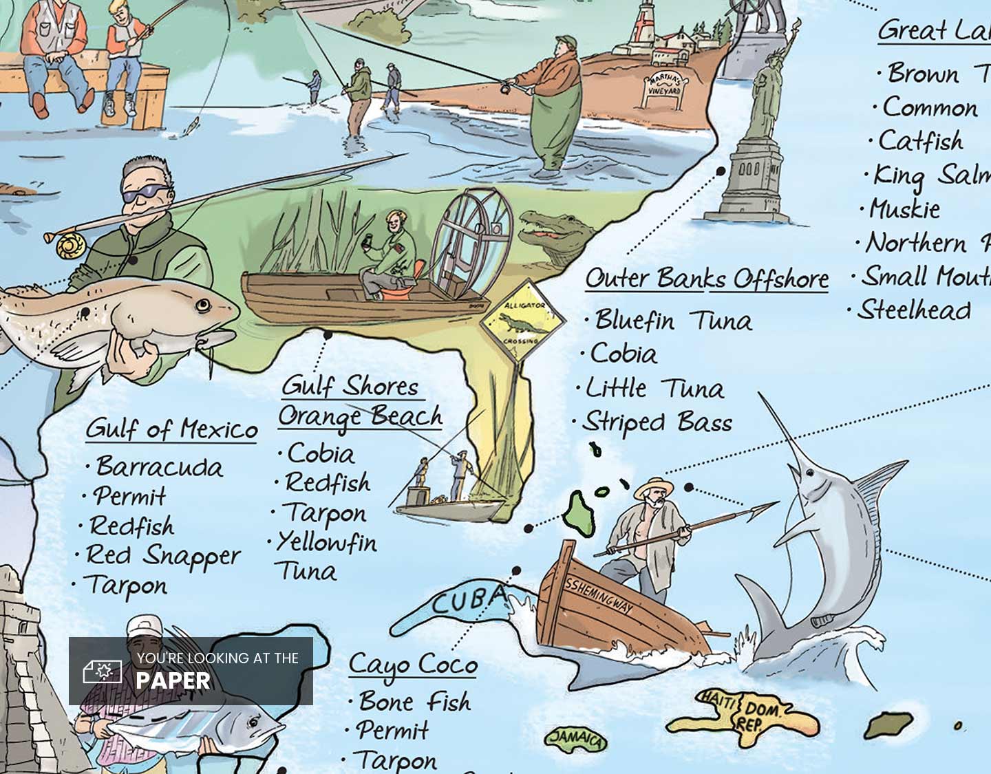 Fishing Map | Awesome maps  - Outlet
