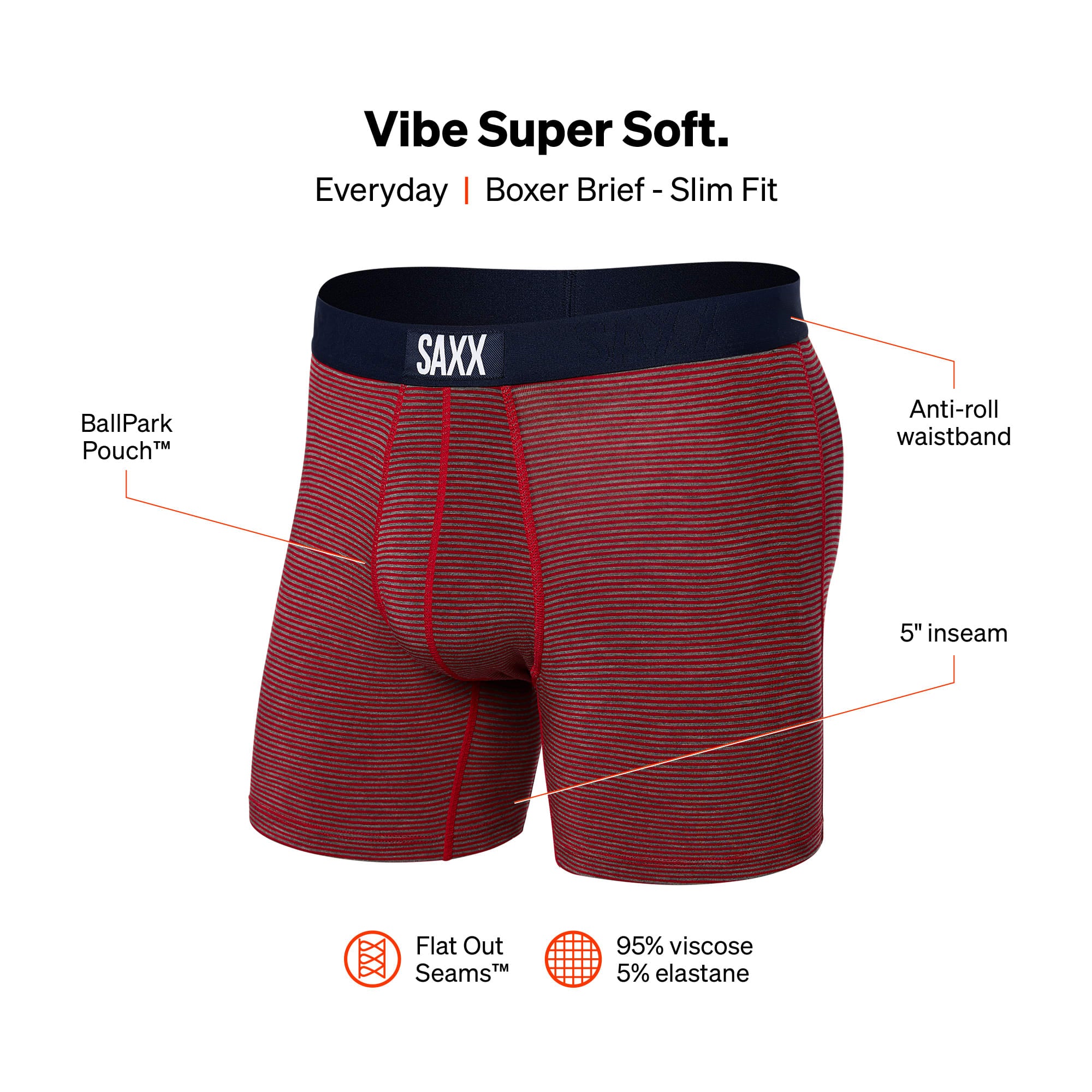 Boxer Vibe superweicher Slip | Saxx