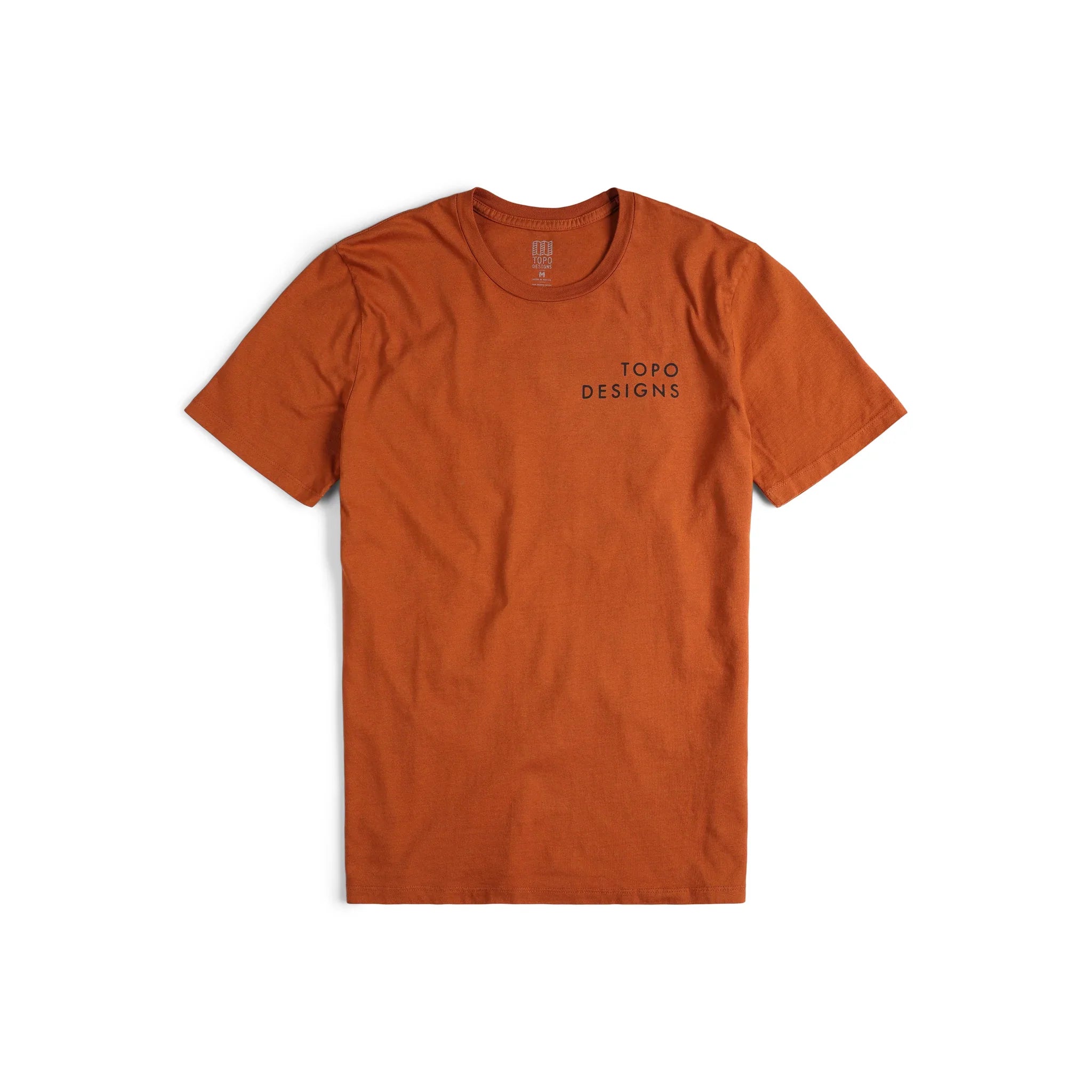 Tee shirt Camp Logo Topo Designs - Clay