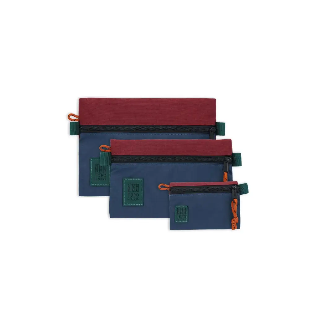 Accessory Bag Micro Topo Designs - Pond Blue/Zinfandel -