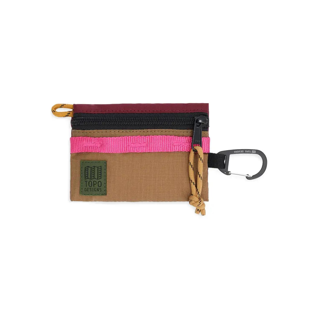 Accessory Bag - Mountain Topo Designs - Burgundy/Dark Khaki