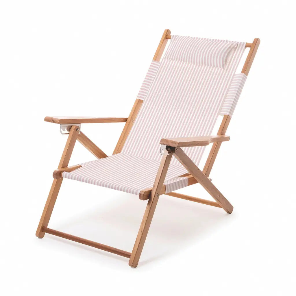 Chaise Tommy Chair Lauren's Pink Stripe White Business & Pleasure