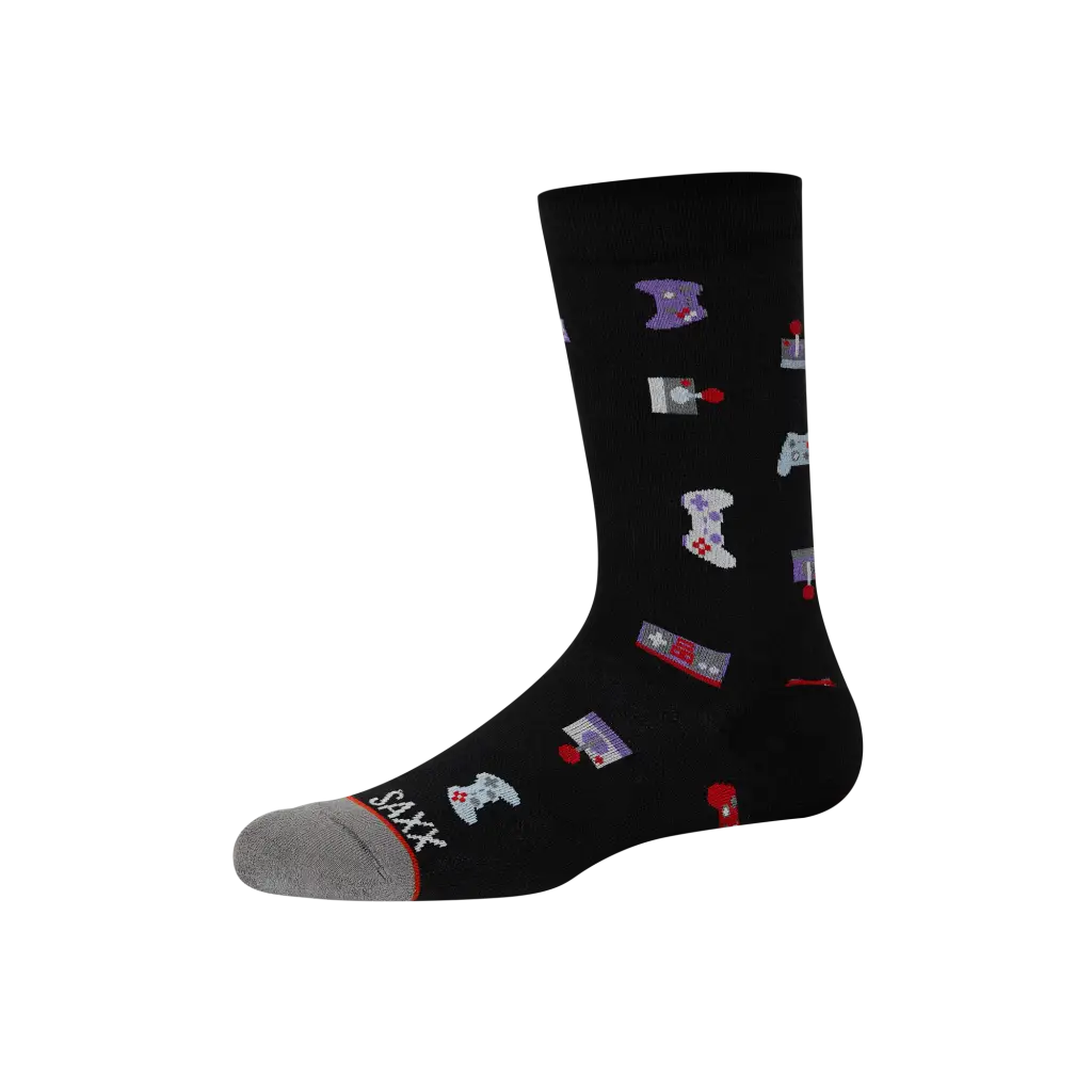 Chaussettes Whole Package Crew Gamer-Black SAXX