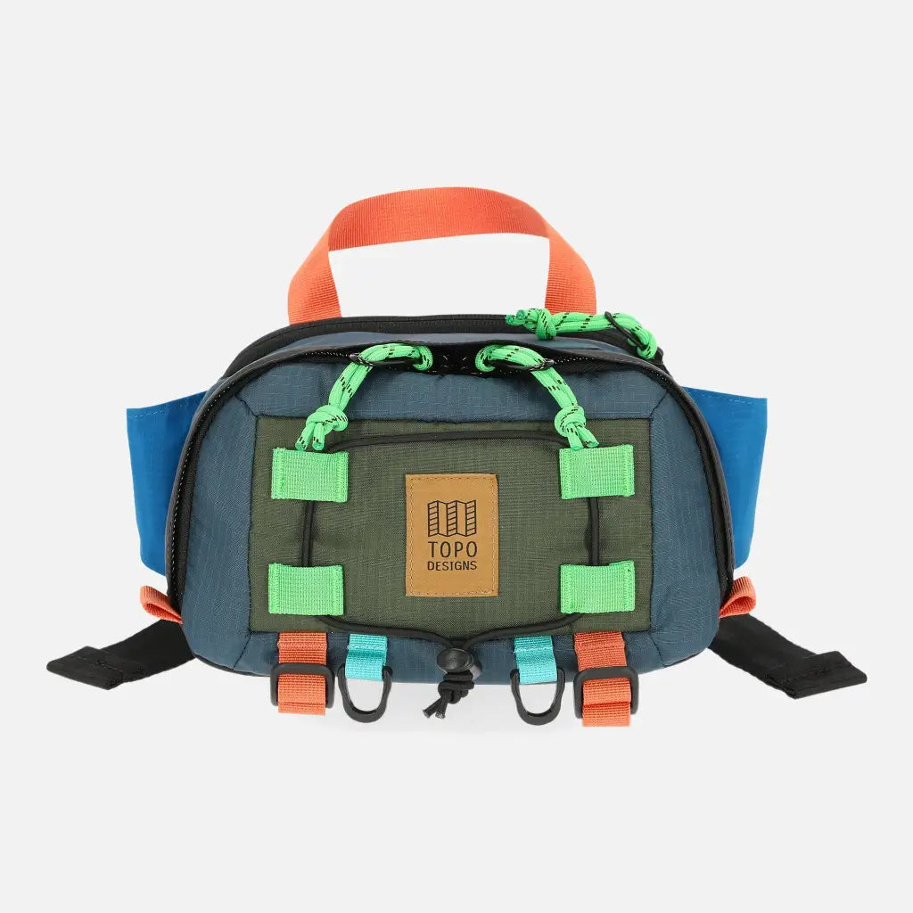 Mountain Hip Pack Topo Designs - Olive/Pond Blue - Bagagerie