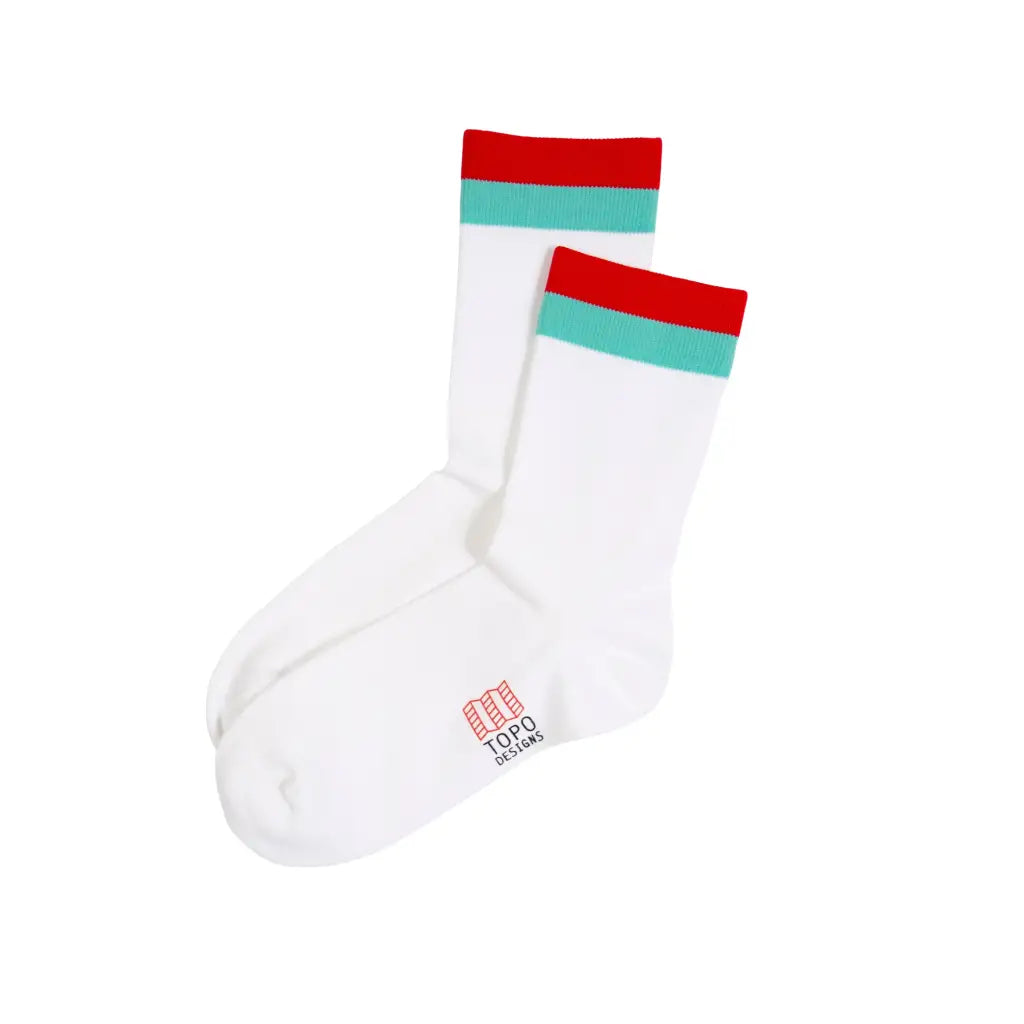 Sport Sock Topo Designs - Blanc / L/XL - Chaussettes