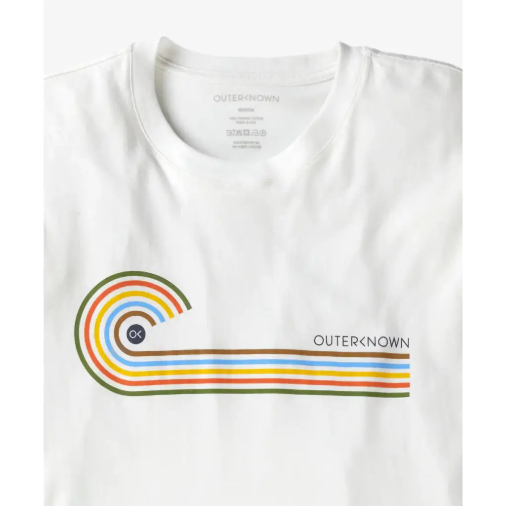 T-Shirt Rainbow Wave Outerknown - T-Shirt homme